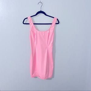 Fashion Nova Pink Latex Mini